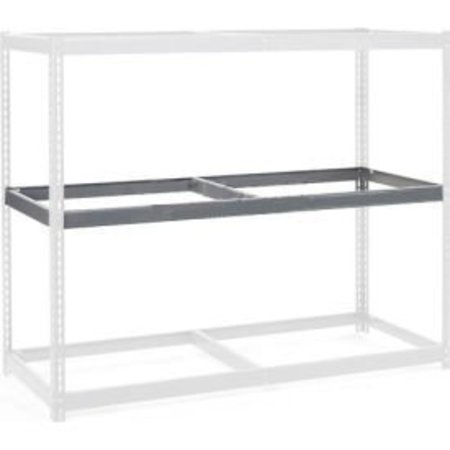 GLOBAL EQUIPMENT Additional Level For Wide Span Rack 96"Wx24"D No Deck 1100 Lb Capacity, Gray 716259